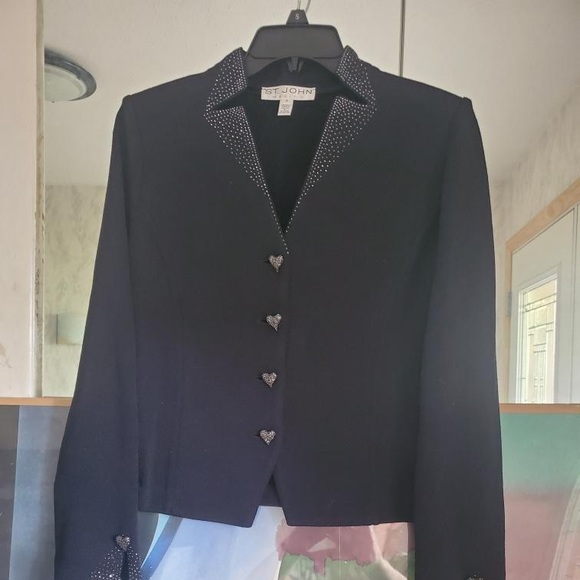 SO GORGEOUS ST.JOHN COUTURE BLAZER SIZE 4 - Picture 4 of 6